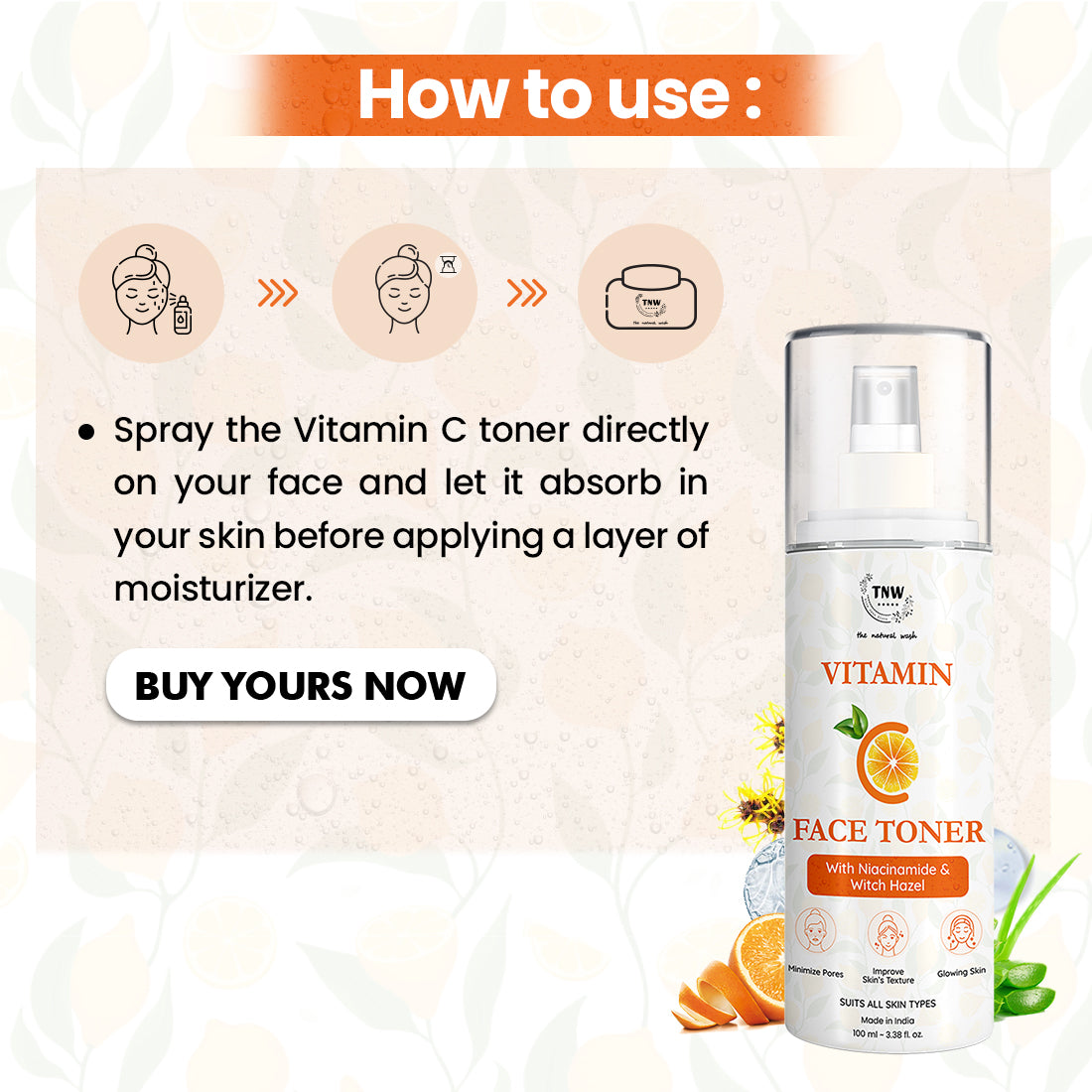 How to use Vitamin C Face Toner