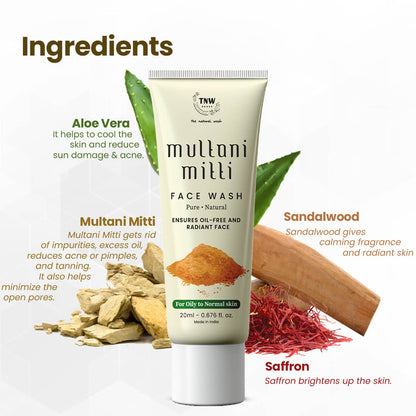 Mini Multani Mitti Face Wash 20ml