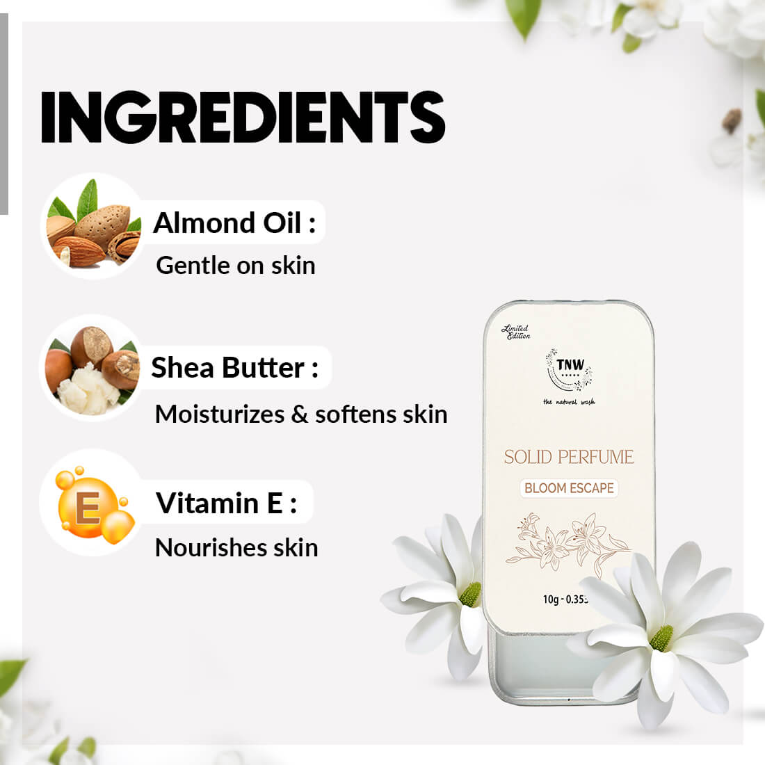 Ingredients of Rub your finger over the surface of the balm