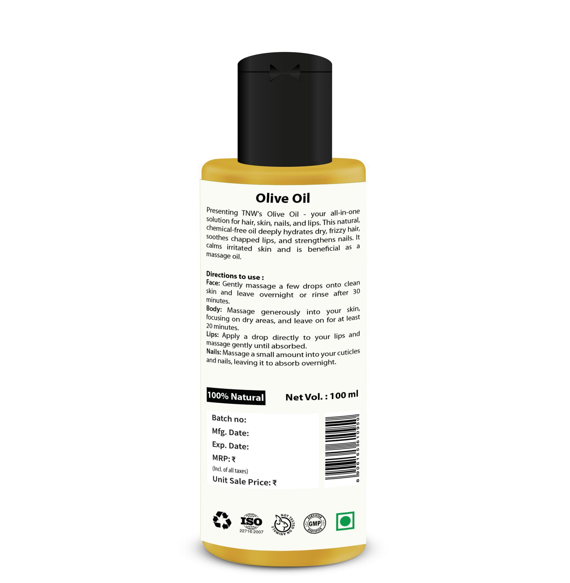 Olive Oil Non Sticky & Lightweight for Silky strong hair backimage