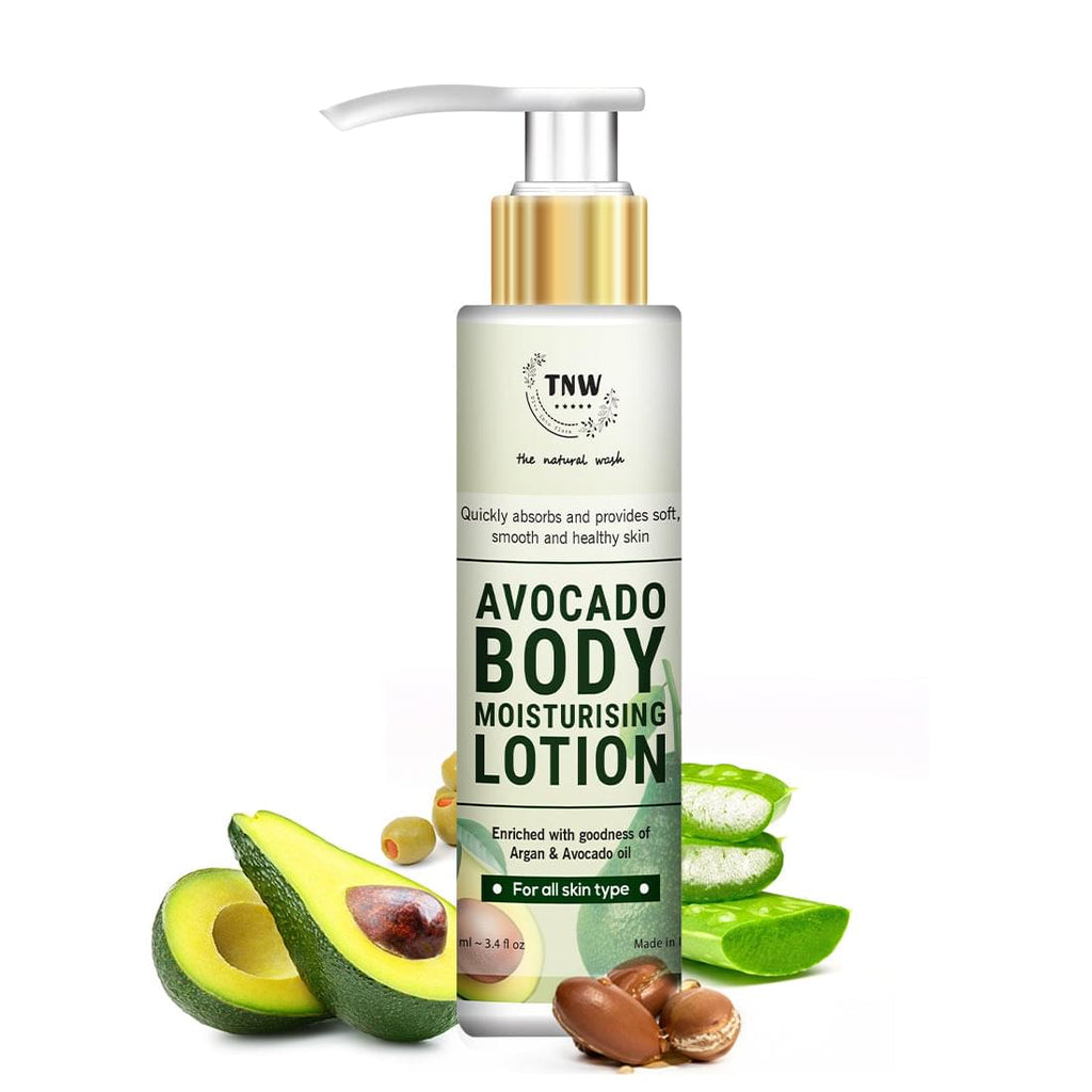Avocado Body Lotion Moisturized & Soft Skin The Natural Wash