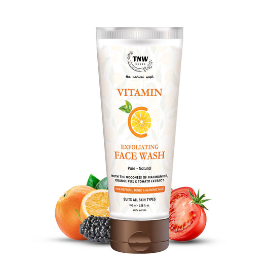 Vitamin C Exfoliating Face Wash - Paraben/Sulphate-Free.