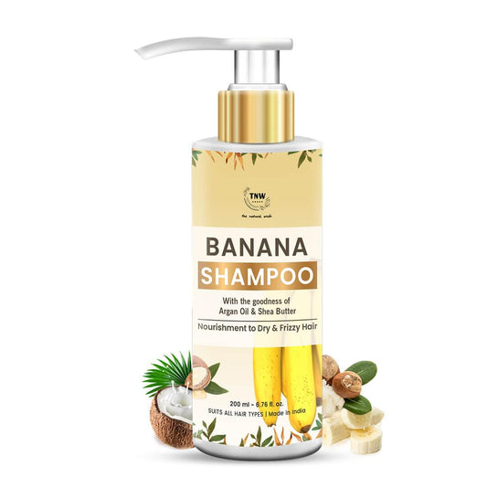 Banana Shampoo (Anti-Frizz Shampoo with Natural Ingredients).