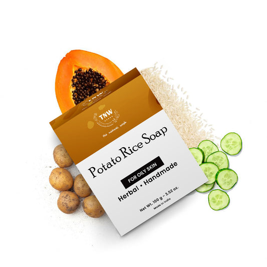 Potato Rice Soap - Handmade Soap For Face & Body ( Paraben/ Sulphate/ Dye/ Silicon Free)