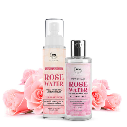 Steam Distilled Pure Rose Water - (Free from Artificial Fragrance & Alcohol)
