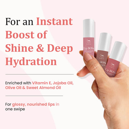 Lip Boss Lip Gloss Gossip peach(03) | Ultra-lightweight | Stunning Colour | Long-Lasting Shine