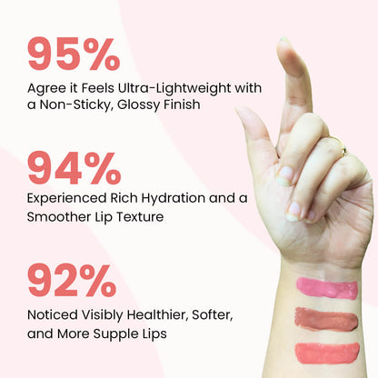 Lip Boss Lip Gloss Gossip peach(03) | Ultra-lightweight | Stunning Colour | Long-Lasting Shine