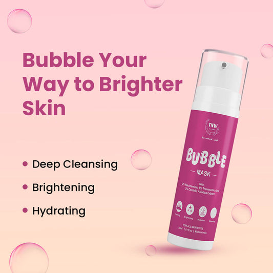 Oxygenating Bubble Mask | Self-Foaming Brightening & Hydrating Cleansing Care | 30ml