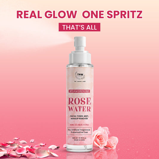 Steam Distilled Pure Rose Water - 200ml