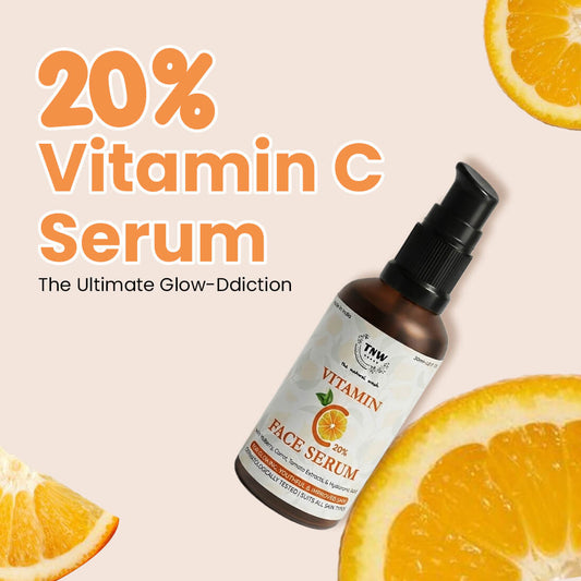 Vitamin C Face Serum (with 20% Vitamin C, Hyaluronic, Niacinamide, Glutathione)