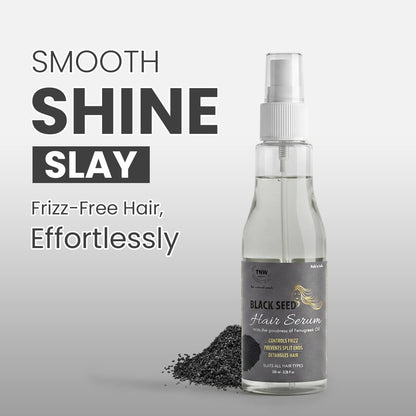 Black Seed Hair Serum- An Anti-Frizz Natural Styling Serum (Paraben-Free)