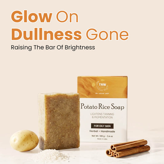 Potato Rice Soap - Handmade Soap For Face & Body ( Paraben/ Sulphate/ Dye/ Silicon Free)