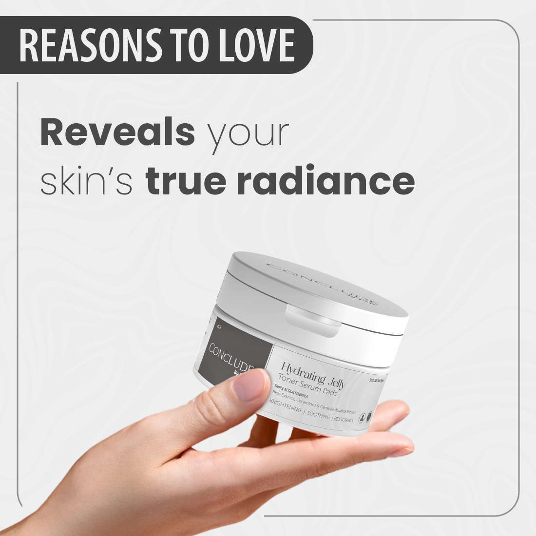 Hydrating Jelly Toner Pads | Rice Extract, Ceramide & Centella | 40 Pads