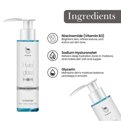 Hydra Glow Facewash | Hydrating, Brightening & Soothing.