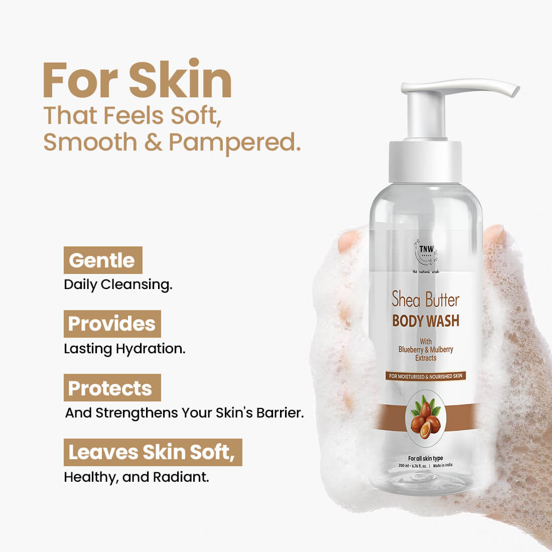 Shea Butter Body Wash | Gentle Hydration & Nourishing Softness