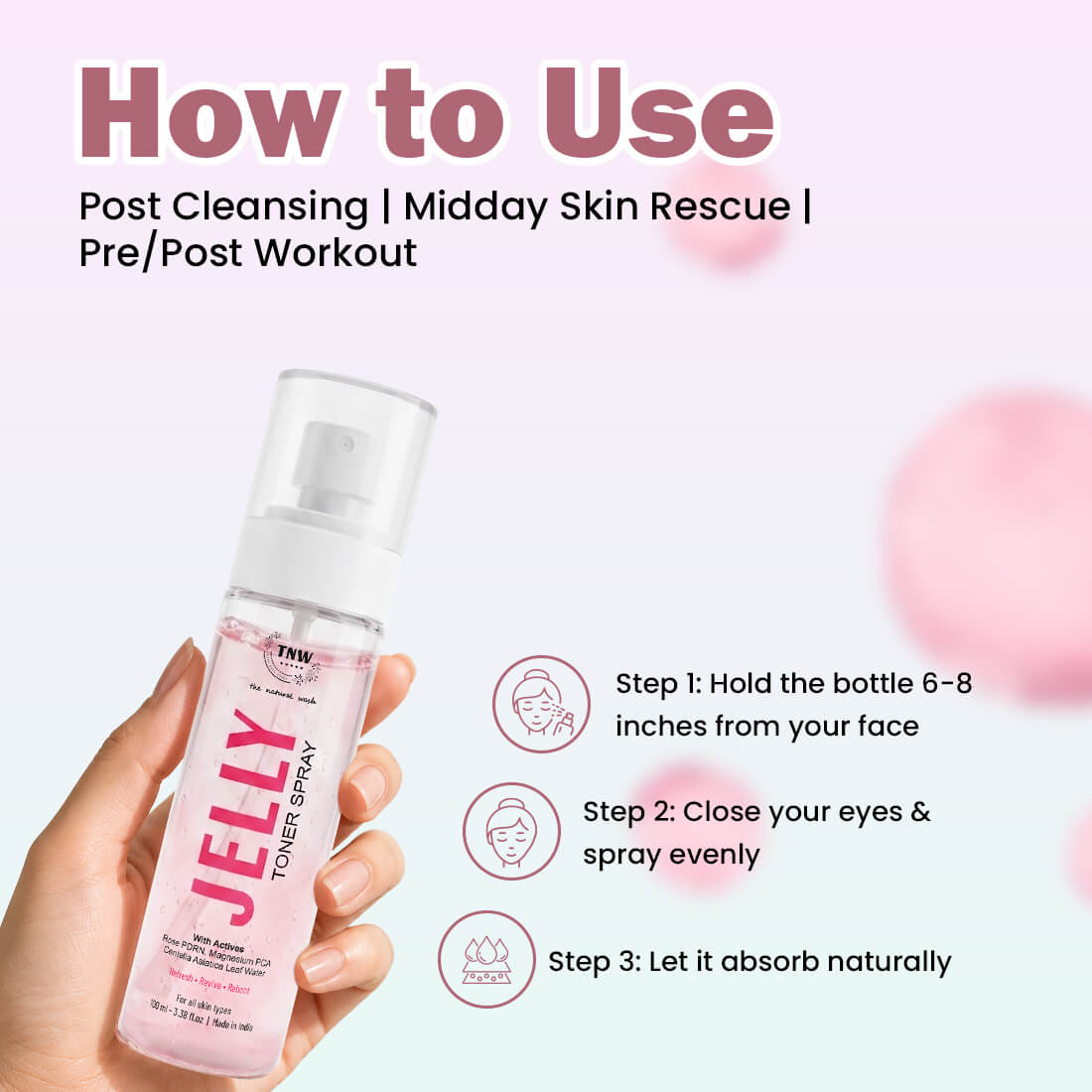 Jelly Toner | Instant Cooling Hydration, Skin Soothing & Dewy Glow | 100ml