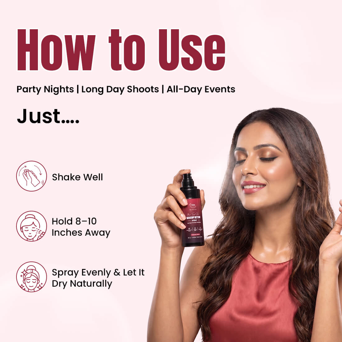 HERE TO STAY Makeup Setting Spray | Waterproof Makeup Lock, Fresh Matte Finish & Long-Lasting Hold | 50ml