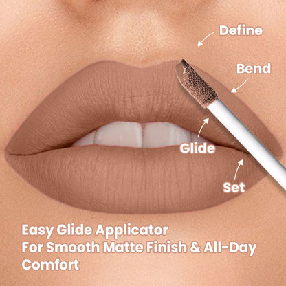 Comfy Matte Liquid Lipstick | 04 Ballroom Secret | Weightless, Hydrating & Long-Wear