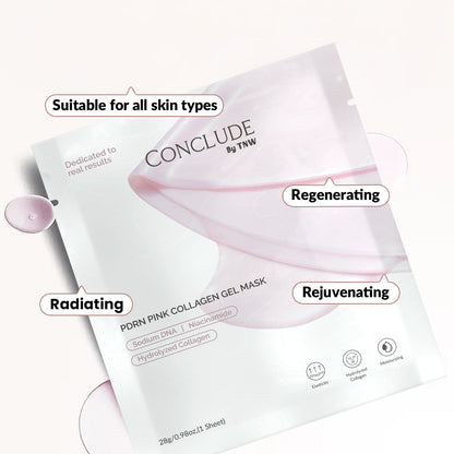 PDRN Pink Collagen Gel Mask | Sodium DNA, Peptides & Collagen