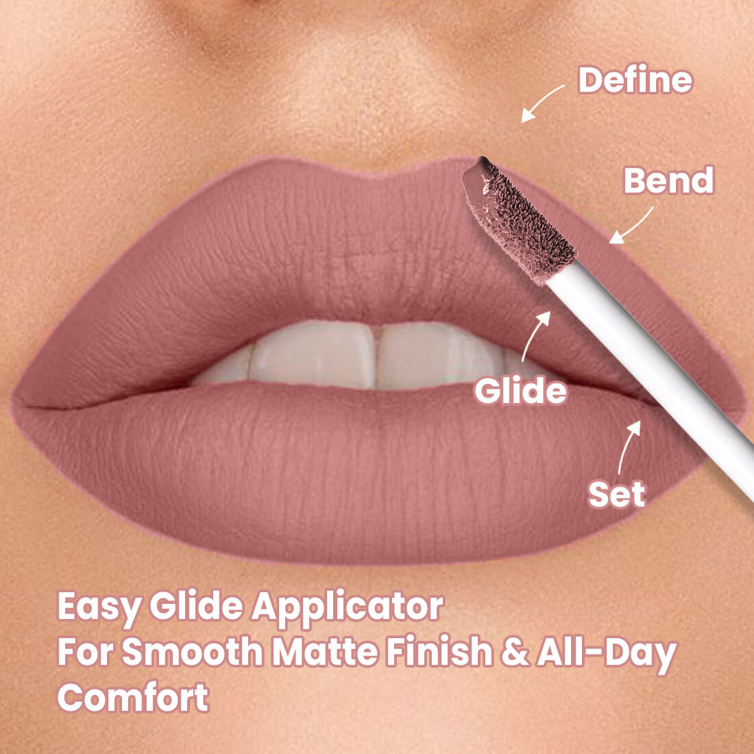 Comfy Matte Liquid Lipstick | Weightless, Hydrating & Long-Wear | 4 Stunning Shades | Shea Butter, Hyaluronic Acid & Jojoba Oil | Paraben-Free | 3ml