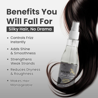 Black Seed Hair Serum- An Anti-Frizz Natural Styling Serum (Paraben-Free)