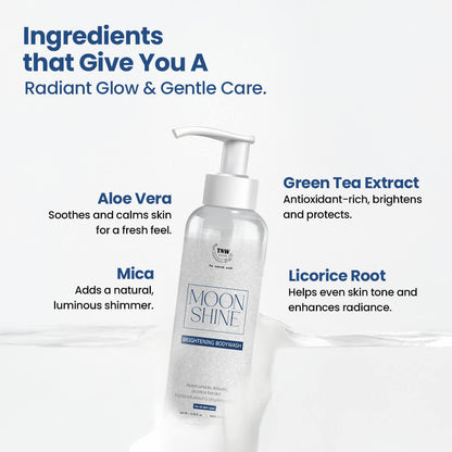 Moon Shine Brightening Body Wash | With Green Tea & Aloe Vera