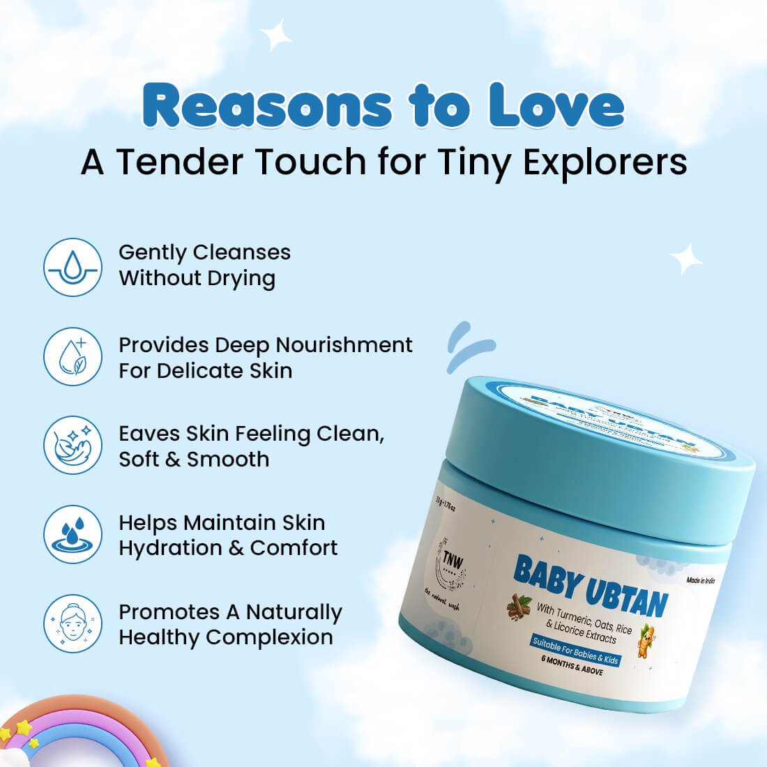 Baby Ubtan | For Gentle Cleansing, Nourishment & Soft, Smooth Skin | 50g
