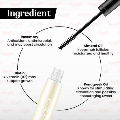 Lash and brow Potion Growth Booster Oil with Biotin, Rosemary & Sweet Almond Oil