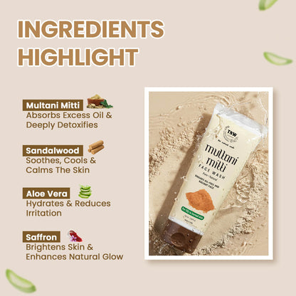 Multani Mitti Face Wash - Paraben/Sulphate-Free