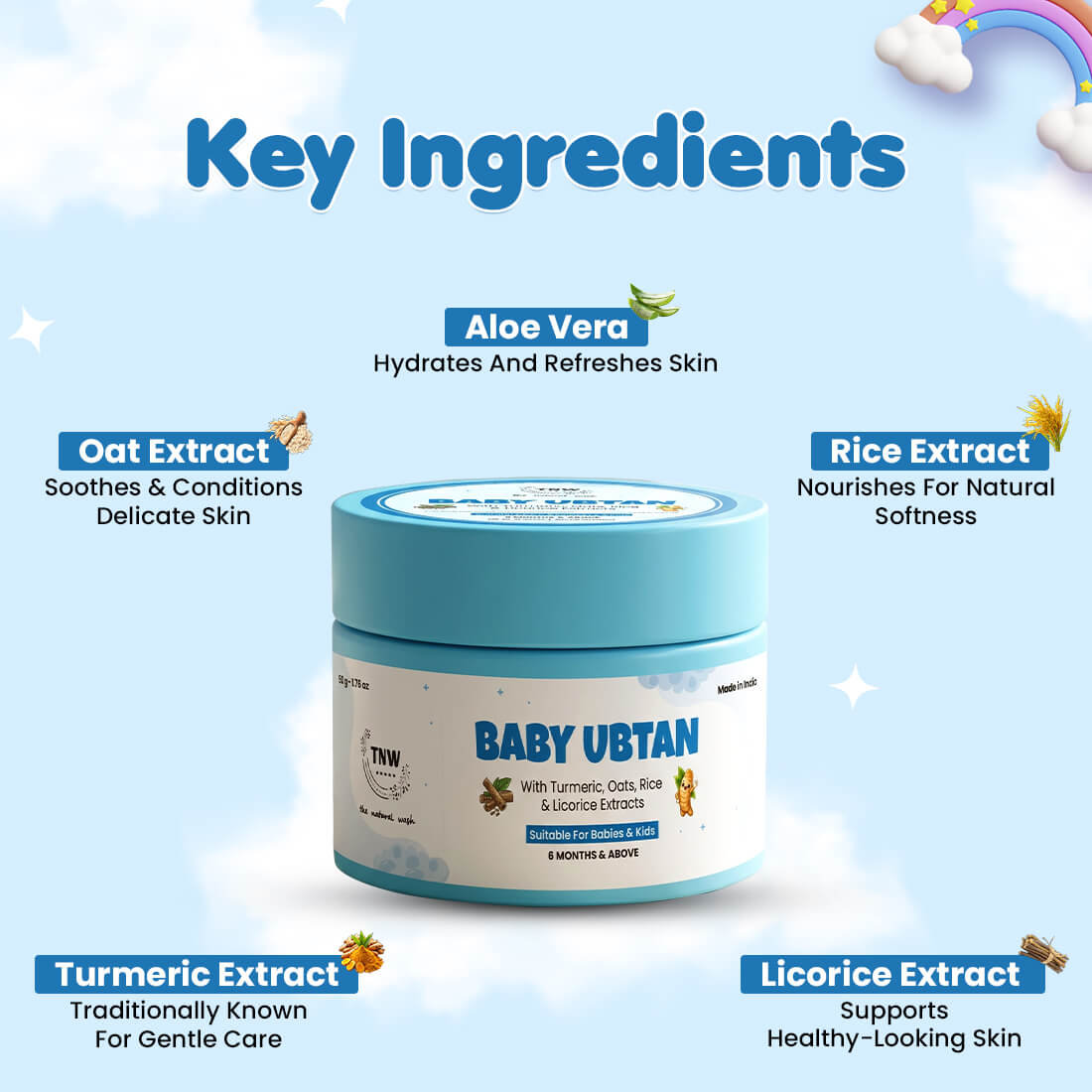 Baby Ubtan | For Gentle Cleansing, Nourishment & Soft, Smooth Skin | 50g