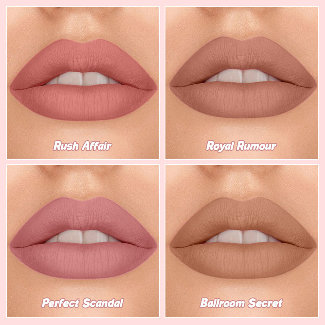 Comfy Matte Liquid Lipstick | Weightless, Hydrating & Long-Wear | 4 Stunning Shades | Shea Butter, Hyaluronic Acid & Jojoba Oil | Paraben-Free | 3ml