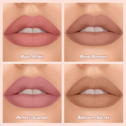 Comfy Matte Liquid Lipstick | 02 Royal Rumour | Weightless, Hydrating & Long-Wear