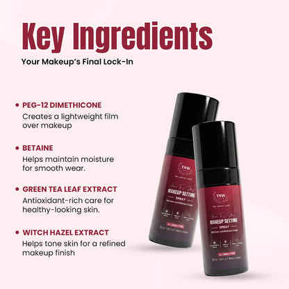 HERE TO STAY Makeup Setting Spray | Waterproof Makeup Lock, Fresh Matte Finish & Long-Lasting Hold | 50ml