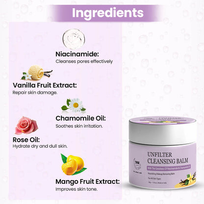 Unfilter Cleansing Balm | Makeup Remover & Deep Cleanse