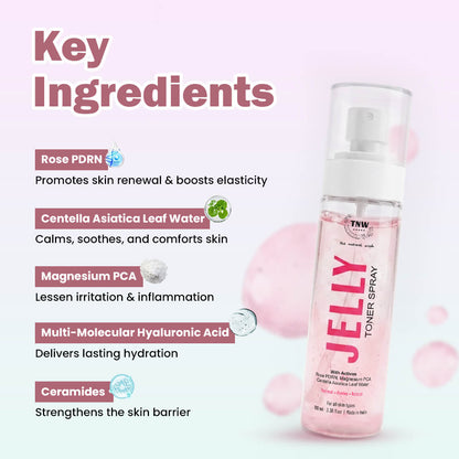 Jelly Toner | Instant Cooling Hydration, Skin Soothing & Dewy Glow | 100ml