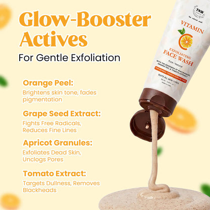 Vitamin C Exfoliating Face Wash - Paraben/Sulphate-Free