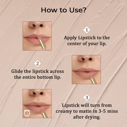 SILKY MATTE FUSION LONGSTAY LIP COLOUR (01 Lunar Dust) @ 1
