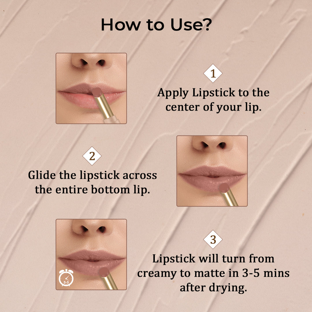 SILKY MATTE FUSION LONGSTAY LIP COLOUR (02 Earthy Brown) @ 1