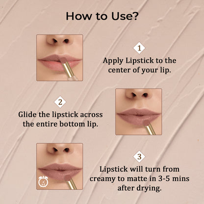 SILKY MATTE FUSION LONGSTAY LIP COLOUR (02 Earthy Brown) @ 1