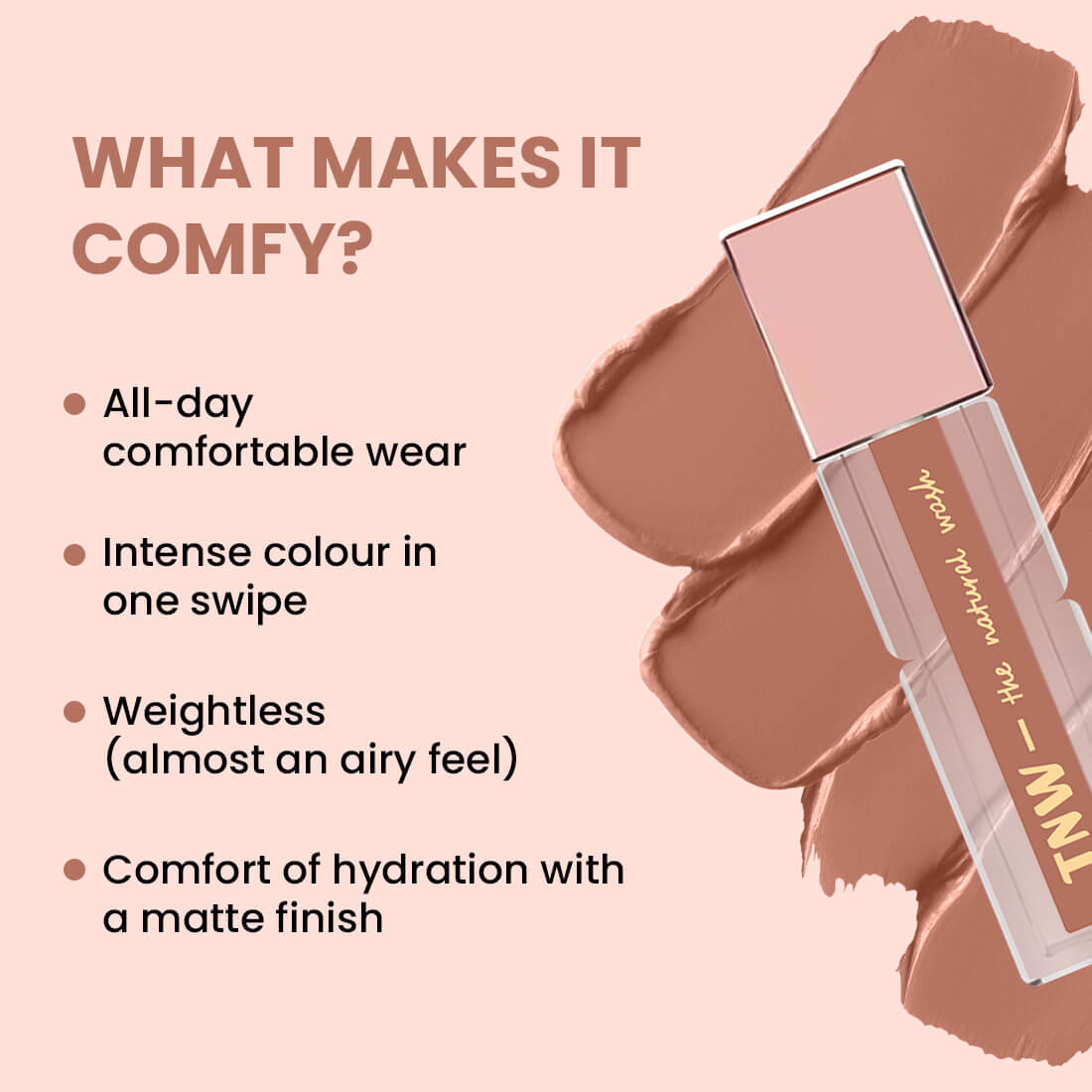 Comfy Matte Liquid Lipstick | 02 Royal Rumour | Weightless, Hydrating & Long-Wear