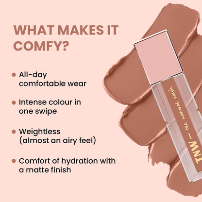 Comfy Matte Liquid Lipstick | 02 Royal Rumour | Weightless, Hydrating & Long-Wear