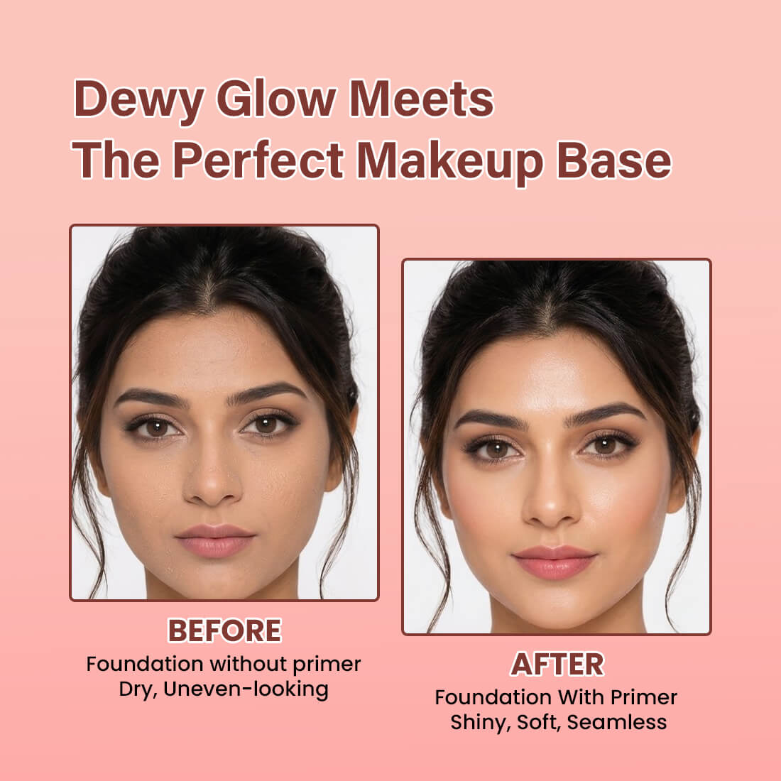 2 in 1 Glass Grip Moisturizer Primer | Lasting Hydration, Smooth Makeup Base & Dewy Glow | 50g