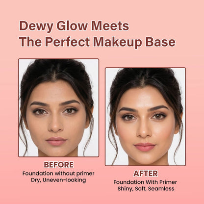 2 in 1 Glass Grip Moisturizer Primer | Lasting Hydration, Smooth Makeup Base & Dewy Glow | 50g