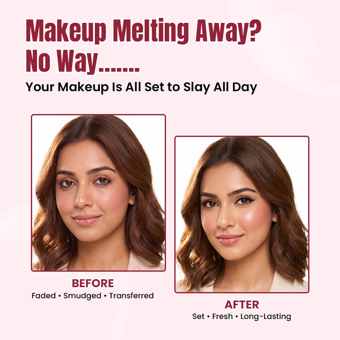 HERE TO STAY Makeup Setting Spray | Waterproof Makeup Lock, Fresh Matte Finish & Long-Lasting Hold | 50ml