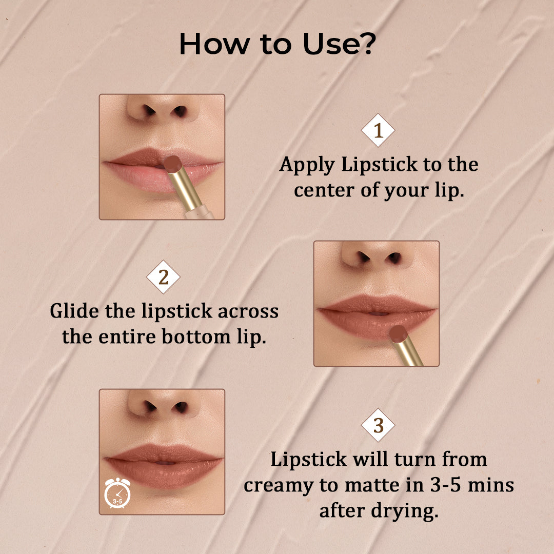 SILKY MATTE FUSION LONGSTAY LIP COLOUR (03 Solar Rust) @ 1