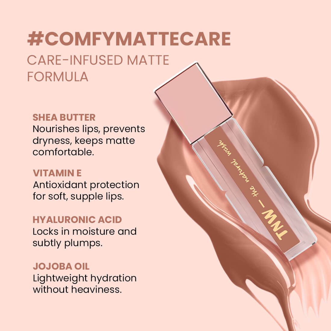 Comfy Matte Liquid Lipstick | 02 Royal Rumour | Weightless, Hydrating & Long-Wear