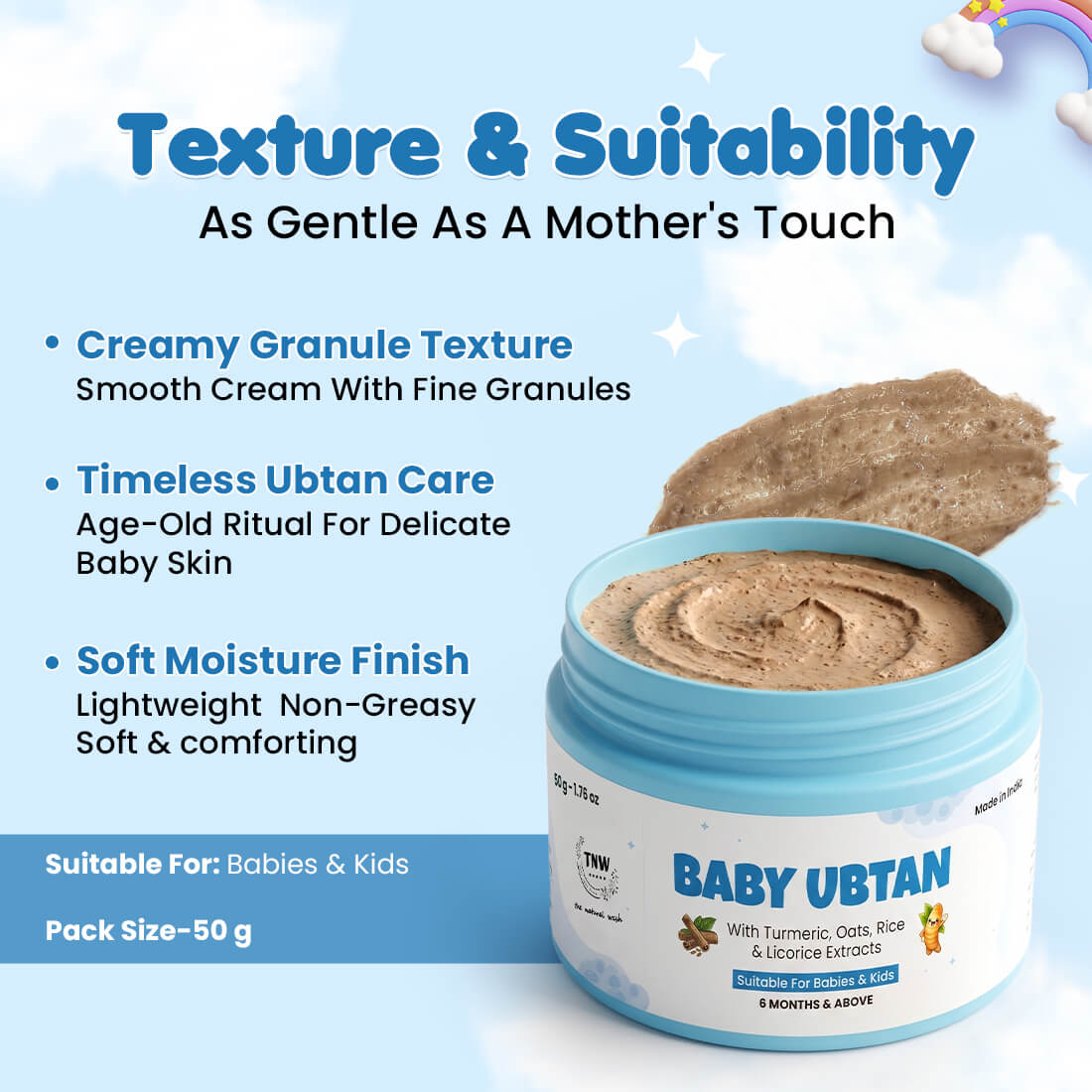 Baby Ubtan | For Gentle Cleansing, Nourishment & Soft, Smooth Skin | 50g