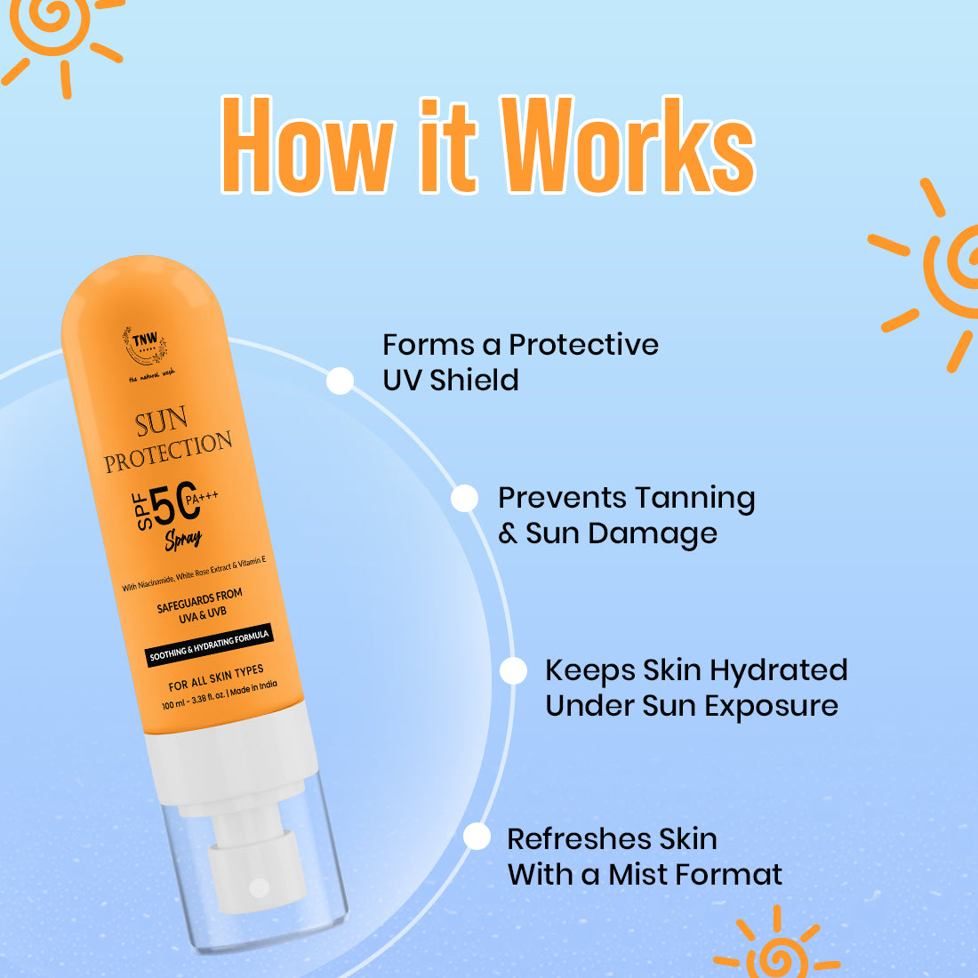 Sun Protection Spf 50 Spray with PA+++