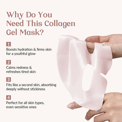PDRN Pink Collagen Gel Mask | Sodium DNA, Peptides & Collagen