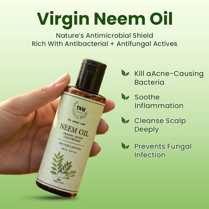 Neem Oil - Cold Pressed Oil For Skin & Hair (Pure & Natural)